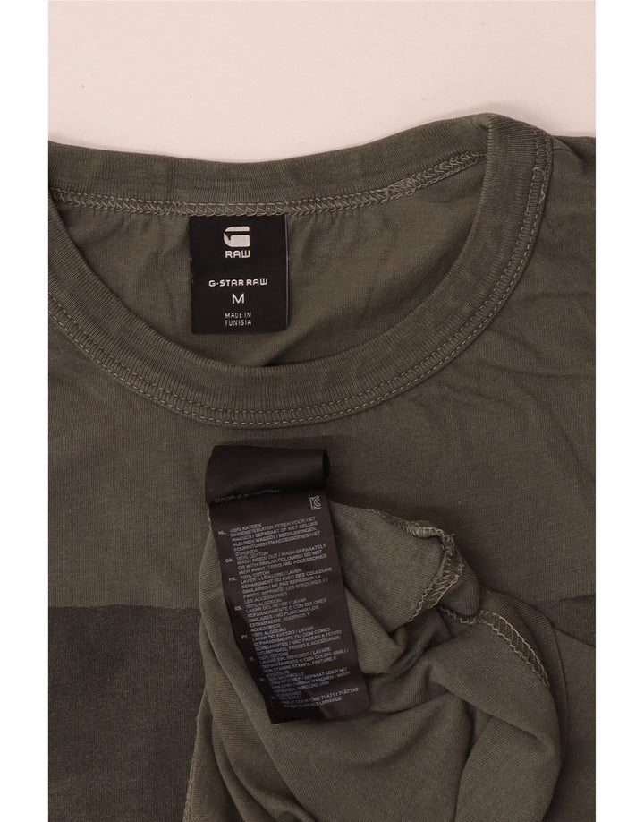 G-Star Hombre Camiseta Gráfica Top Medium Khaki Algodón