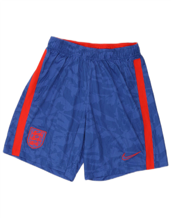 Pantalones cortos deportivos con estampado abstracto Dri Fit de Nike para hombre, color azul grande