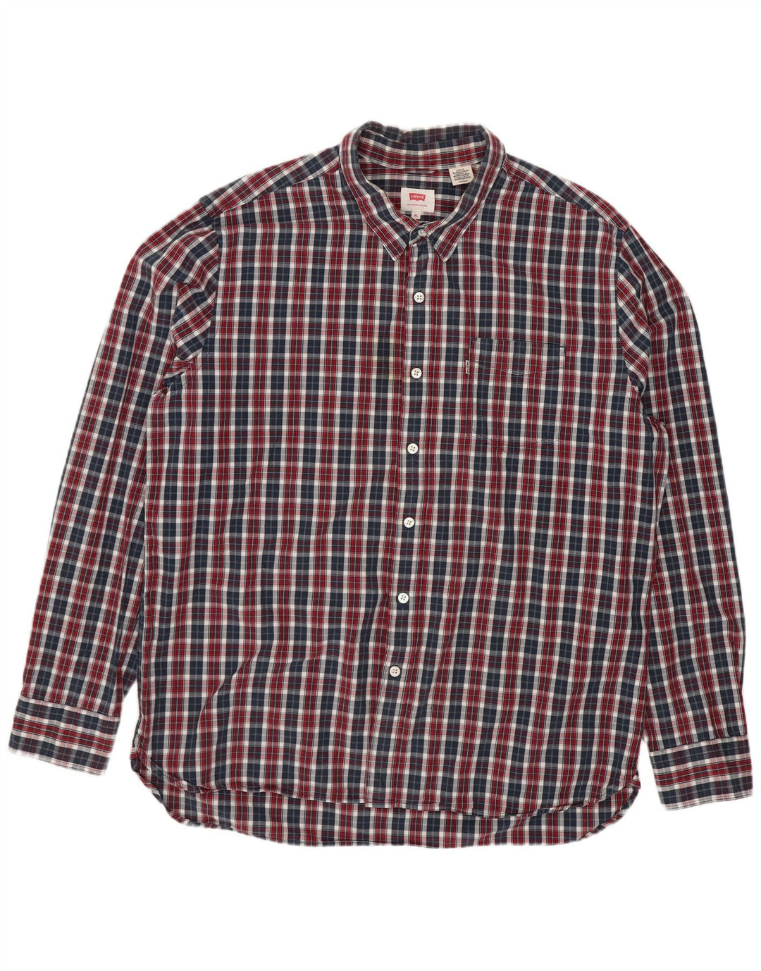 Levi's Camisa Regular Fit XL De Algodón A Cuadros Multicolor Hombre