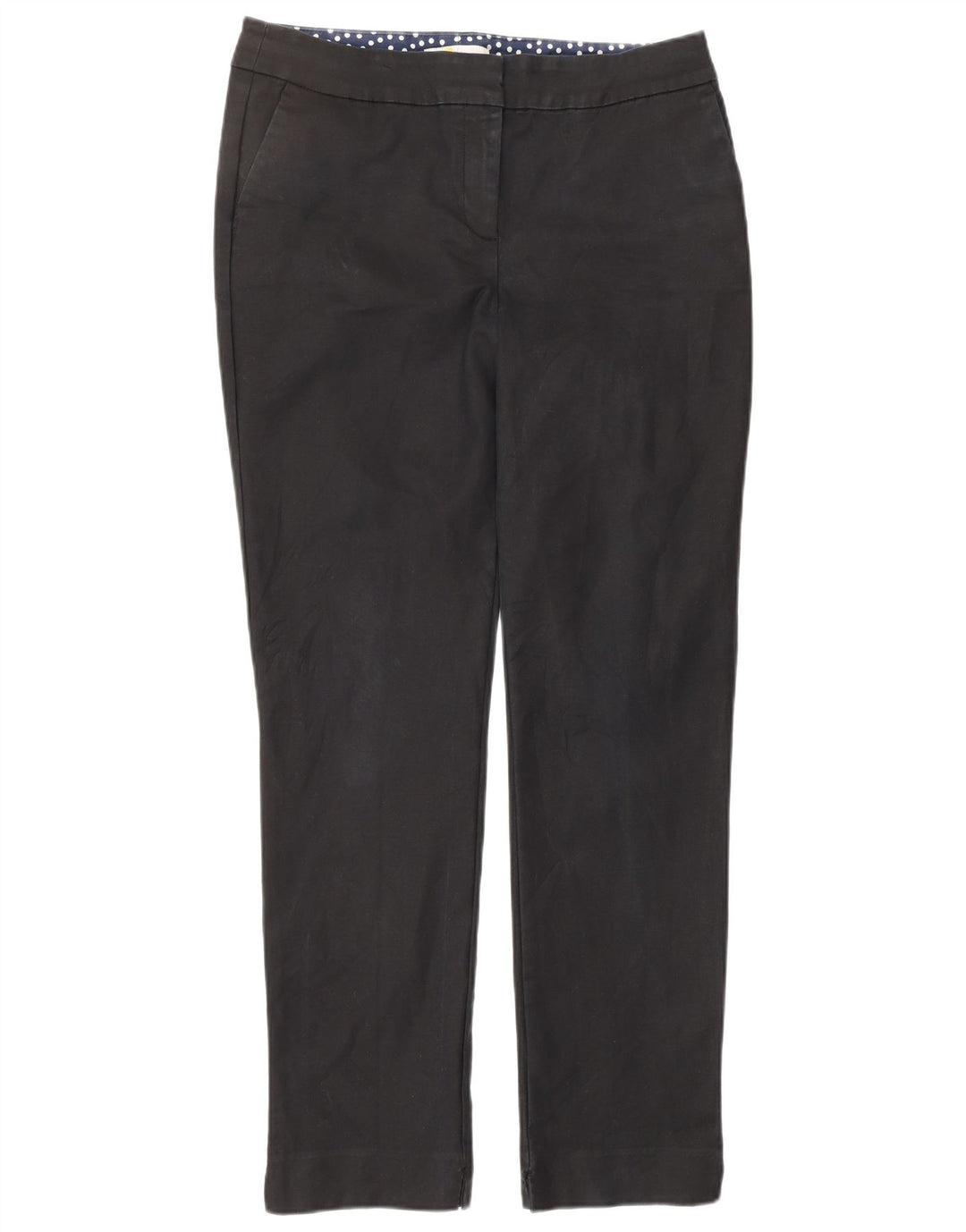 BODEN Pantalones chinos rectos para mujer UK 12 Medium W32 L30 Algodón negro