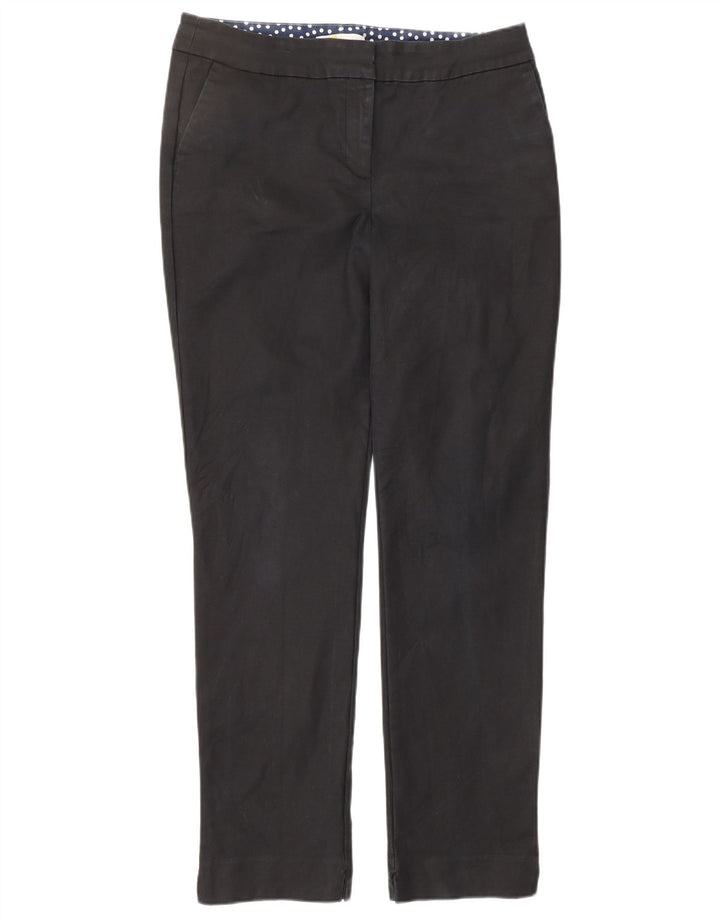 BODEN Pantalones chinos rectos para mujer UK 12 Medium W32 L30 Algodón negro