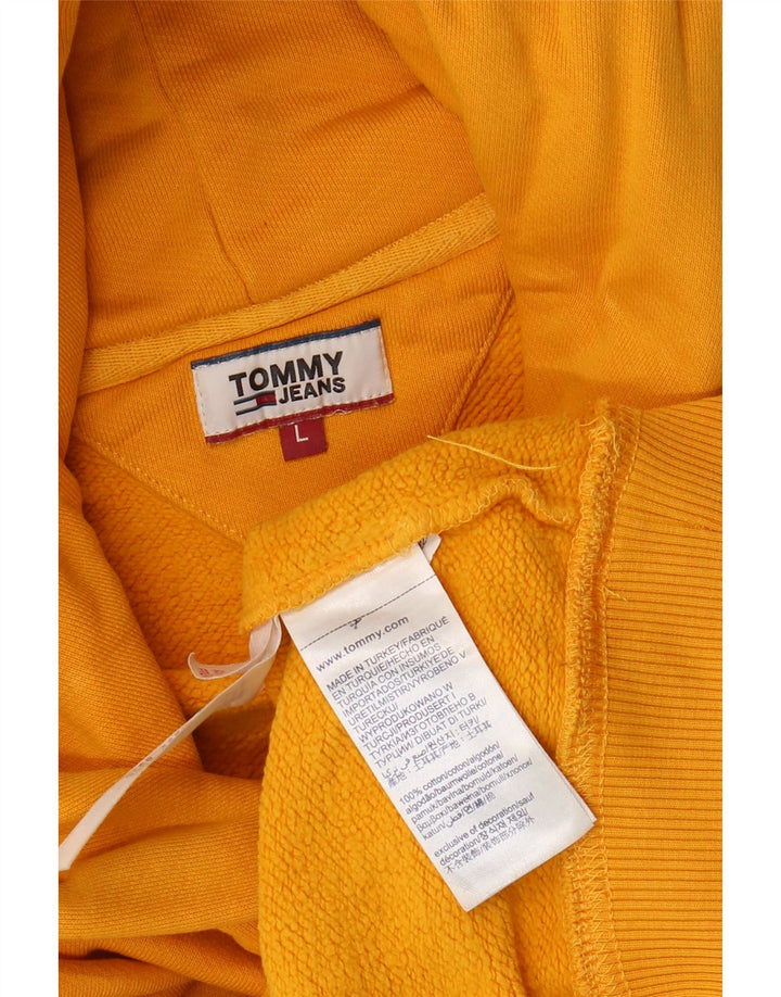 TOMMY HILFIGER Jersey con capucha extragrande para mujer UK 40 Grande Amarillo