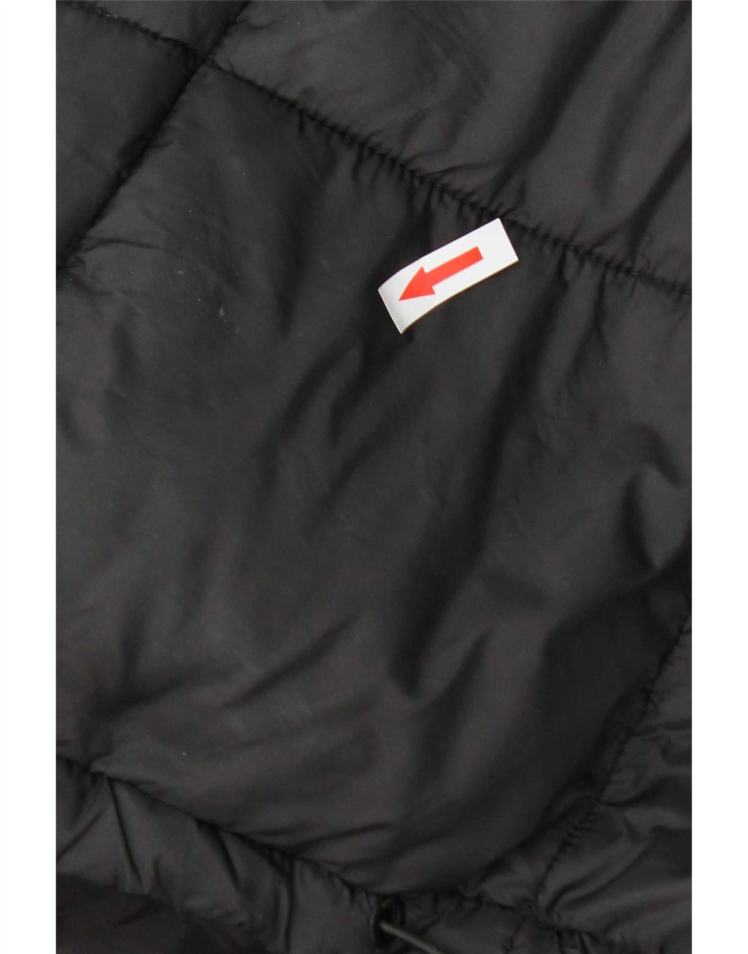 Zara Mujer Chaleco Acolchado Con Capucha UK 44 Mediano Poliéster Negro