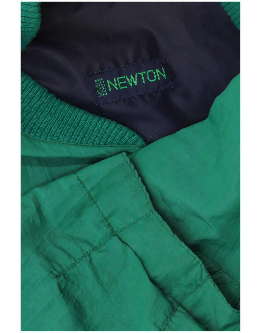 NEWTON Chaqueta bomber para hombre UK 42 XL Algodón color block verde