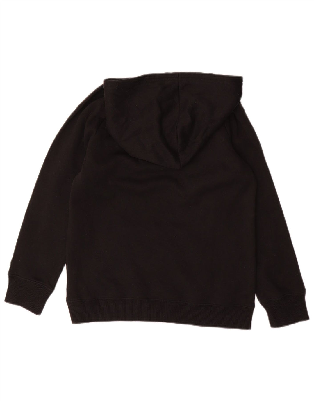 CHAMPION Jersey con capucha gráfica para niñas 11-12 años Grande Negro