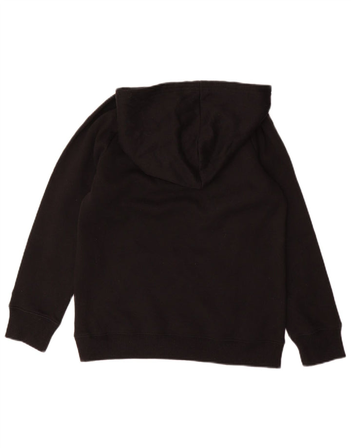 CHAMPION Jersey con capucha gráfica para niñas 11-12 años Grande Negro