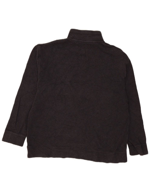 Tommy Hilfiger Jersey con cuello y cremallera para hombre XL Algodón azul marino