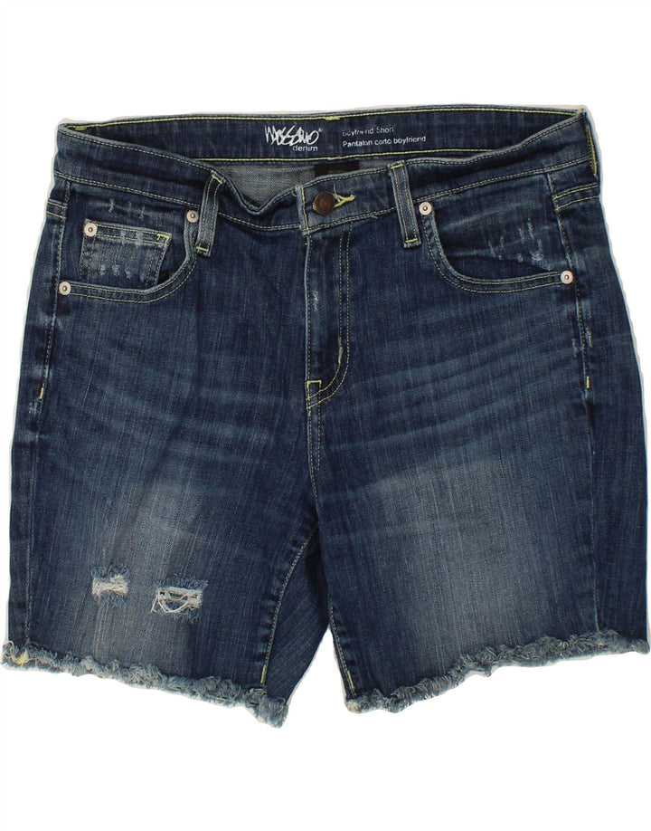 MOSSIMO Womens Boyfriend Distressed Denim Shorts US 8 Medium W32  Blue Vintage Mossimo and Second-Hand Mossimo from Messina Hembry 