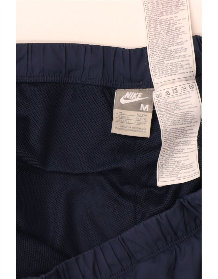 Pantalones de chándal NIKE para mujer UK 10/12 Medium Azul marino Nylon