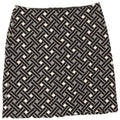 Marks & Spencer Falda recta para mujer UK 12 Medium W32 Negro Geométrico