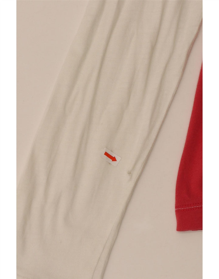 NIKE Top gráfico con capucha para mujer, manga larga, UK 40/40, talla grande, color rojo