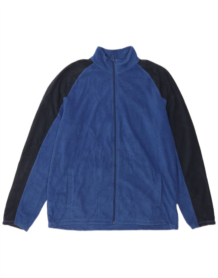 Mountain Warehouse Chaqueta polar para hombre ES 42 XL Poliéster con bloques de color azul