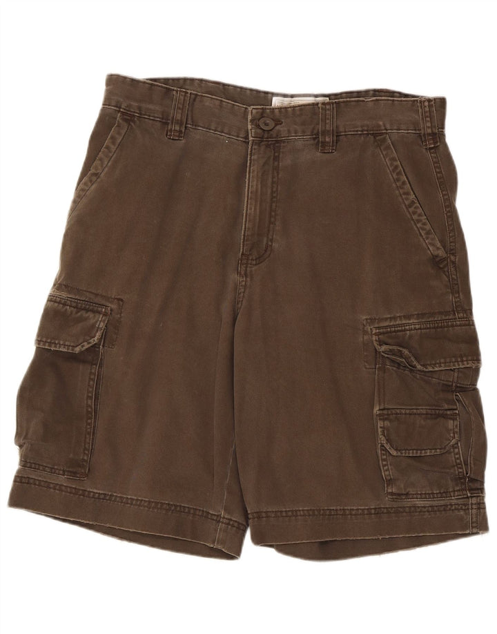 Merona Hombre Shorts Cargo W32 Algodón Marrón Medio