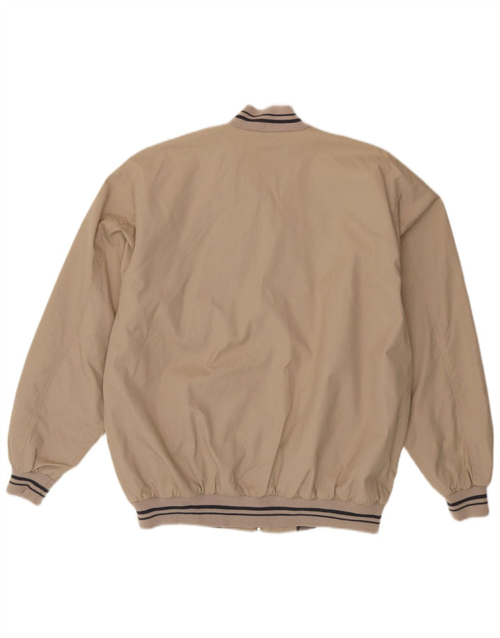 Happy Life Chaqueta bomber para hombre IT 50 Large Algodón beige