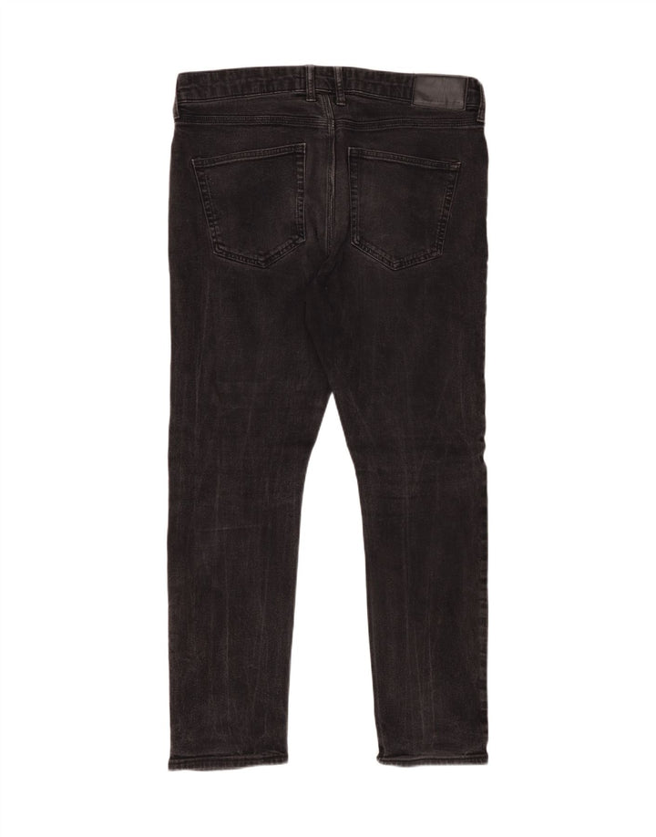 FRENCH CONNECTION Vaqueros ajustados para hombre W34 L29 Algodón negro