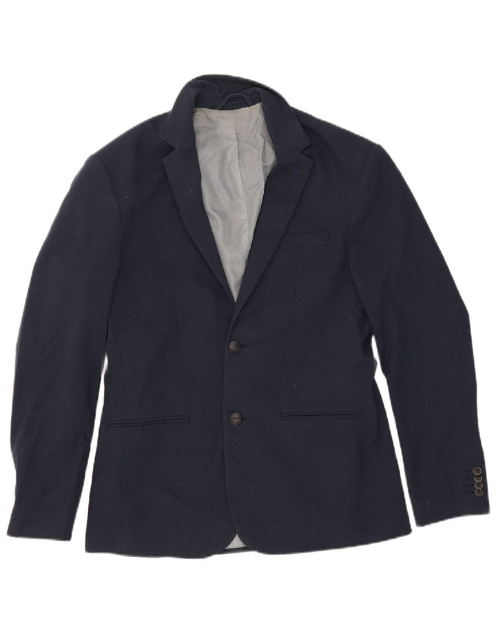 Jack & Jones Chaqueta tipo blazer de 2 botones para hombre IT 52 XL Poliéster azul marino