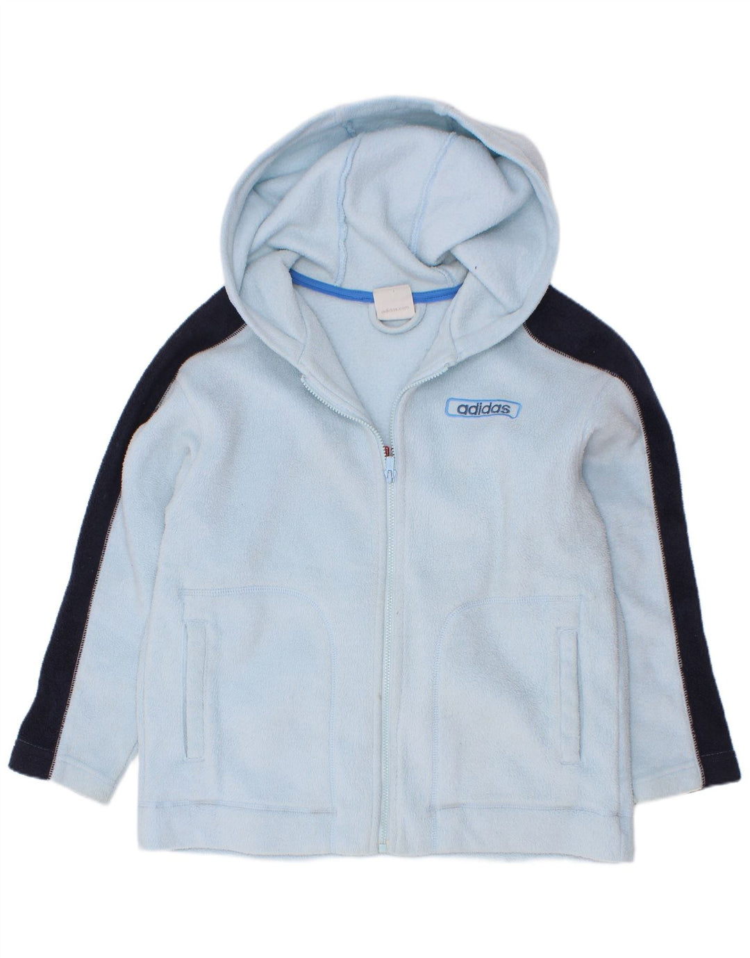 Adidas Chaqueta polar gráfica para niños 7-8 años Azul Poliéster color block