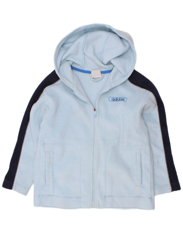 Adidas Chaqueta polar gráfica para niños 7-8 años Azul Poliéster color block