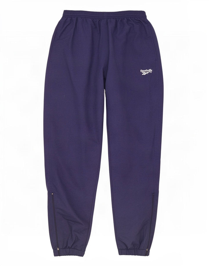 Reebok - Pantalones de chándal para hombre, color azul marino, nailon