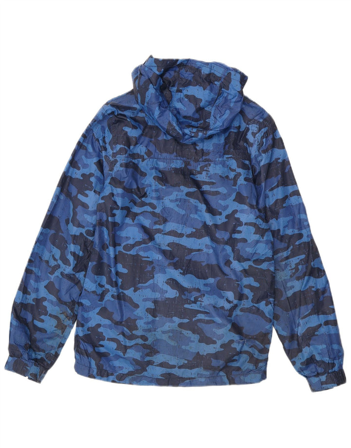 Mountain Warehouse Chubasquero para niño 12-13 años Poliéster de camuflaje azul