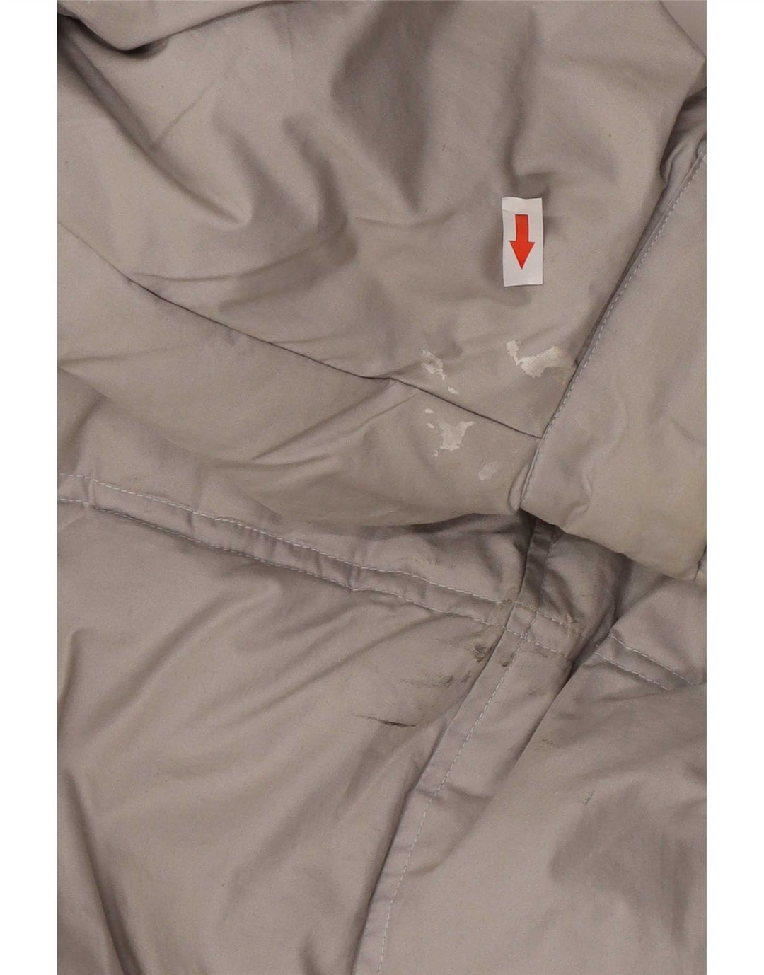 Vintage hombres chaqueta acolchada Reino Unido 44 2XL algodón gris