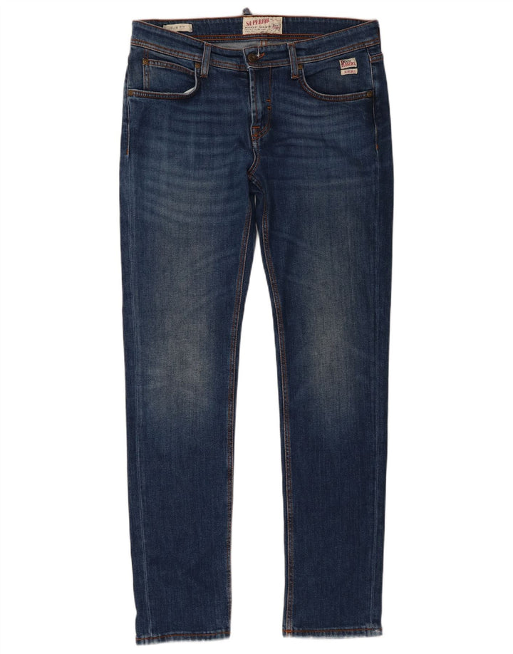 Roy Rogers Vaqueros ajustados para hombre W33 L31 Algodón azul