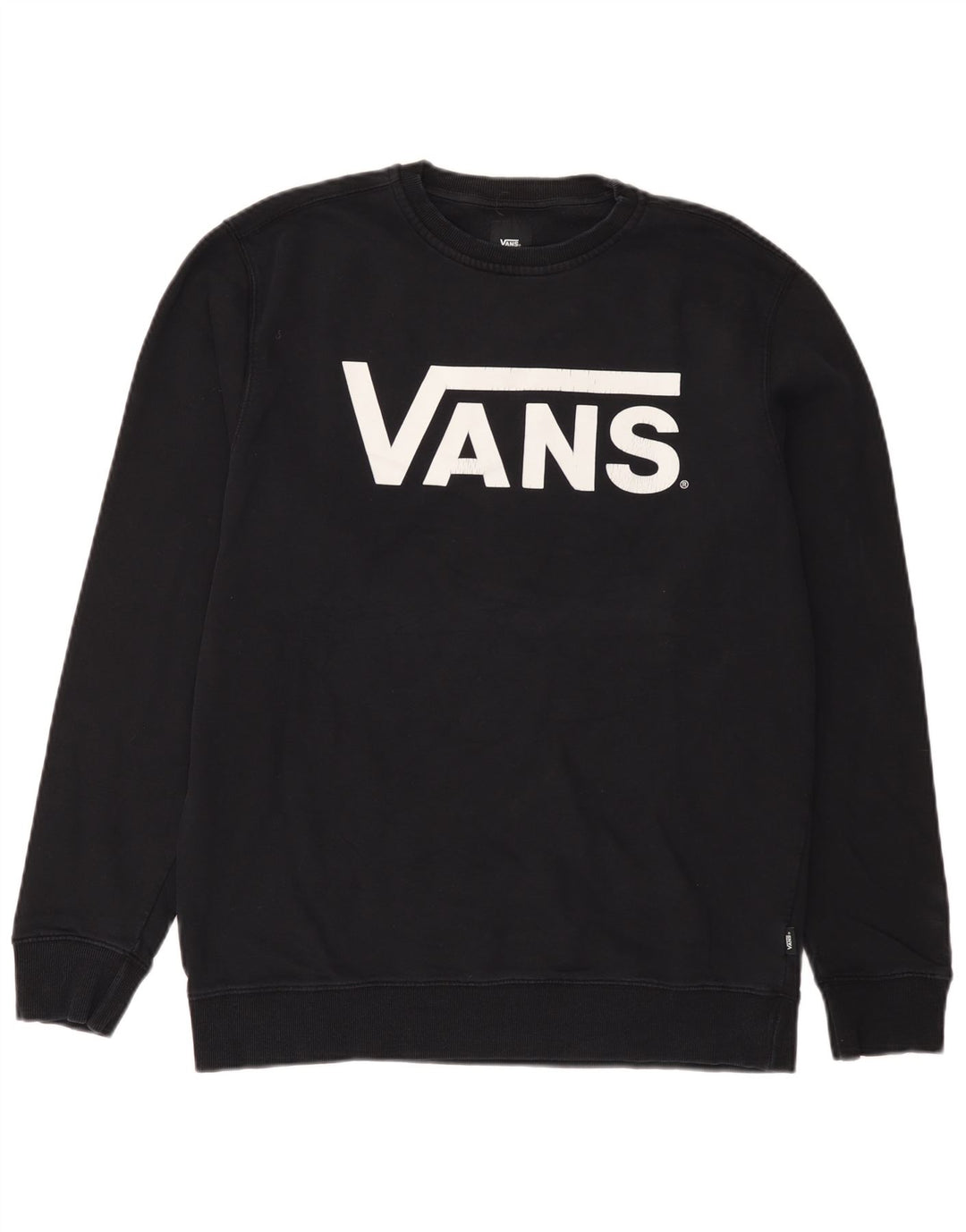 Vans Hombre Sudadera Gráfica Jumper Large Negro