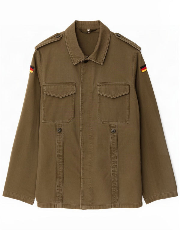 Chaqueta militar extragrande vintage para mujer UK 6 XS Caqui