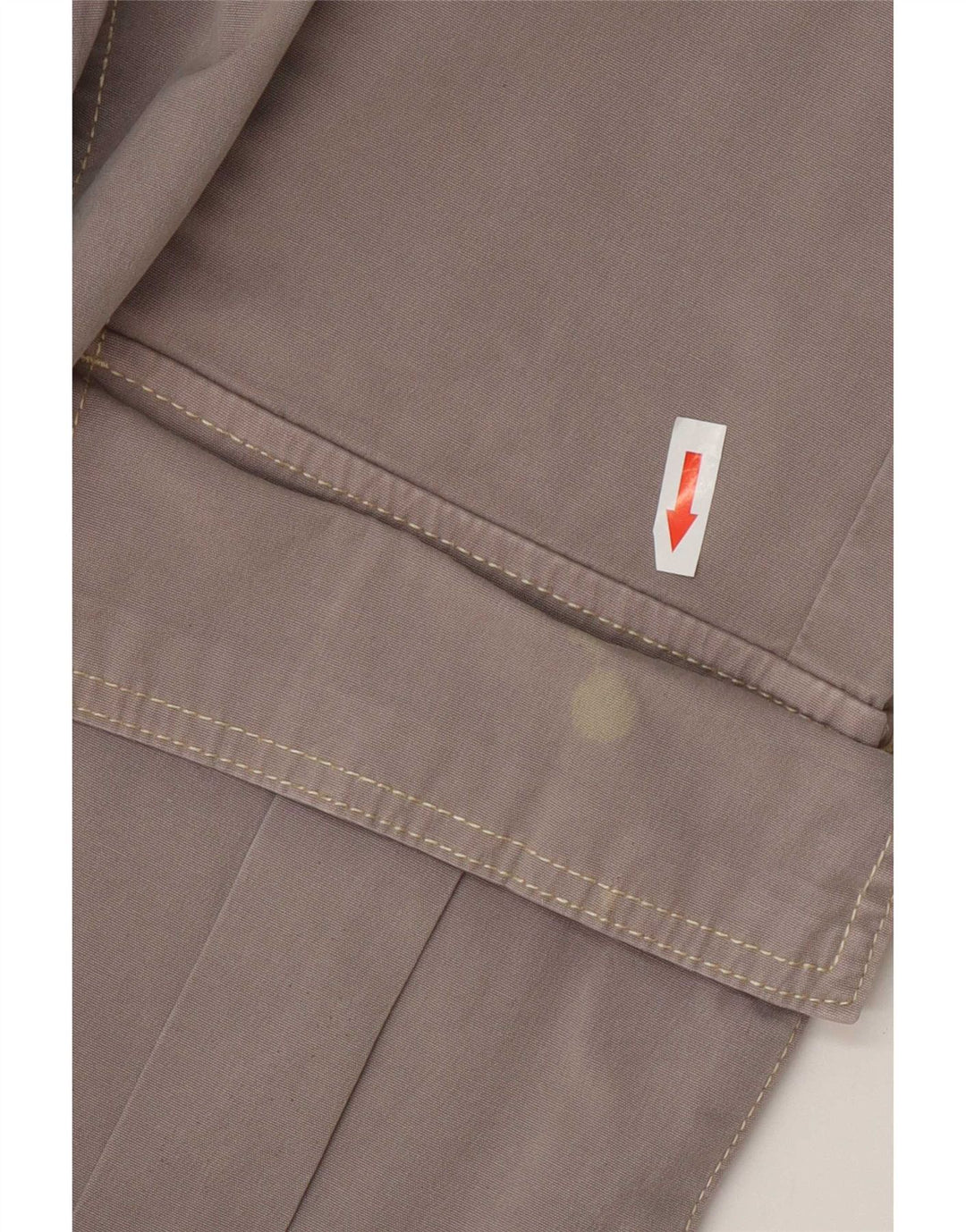 Zara Mujer Pantalones Cargo Rectos EU 38 Small W28 L28 Gris