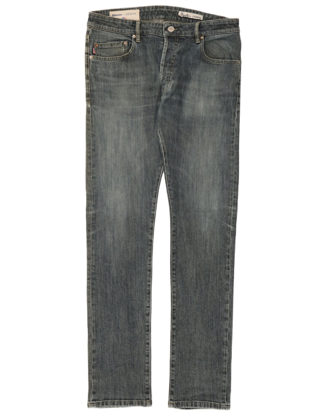 Blauer Vaqueros Slim para Hombre W34 L34 Algodón Azul