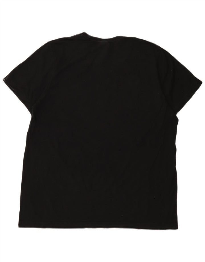 Adidas - Camiseta gráfica para hombre, talla mediana, algodón negro