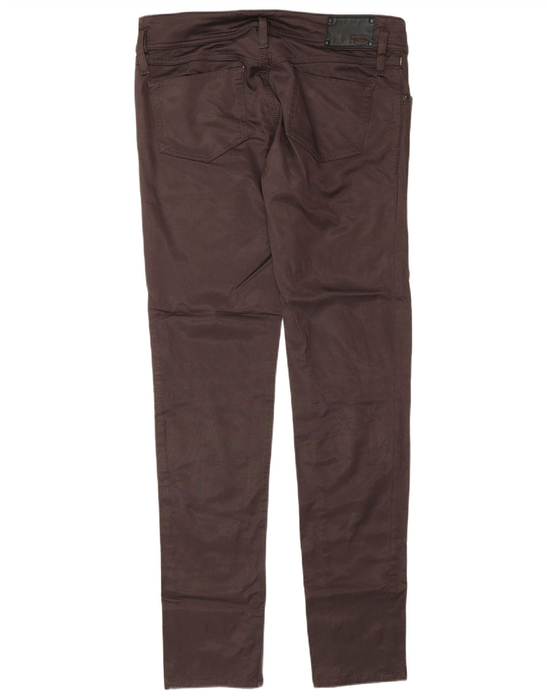 Diesel Mujer Pantalones Casuales Slim W31 L34 Algodón Marrón