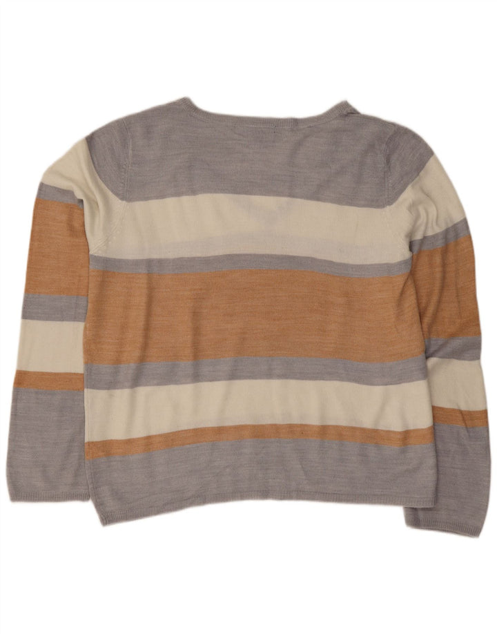 Marks & Spencer Suéter con Cuello en V para Mujer UK 40 Mediano Multicolor