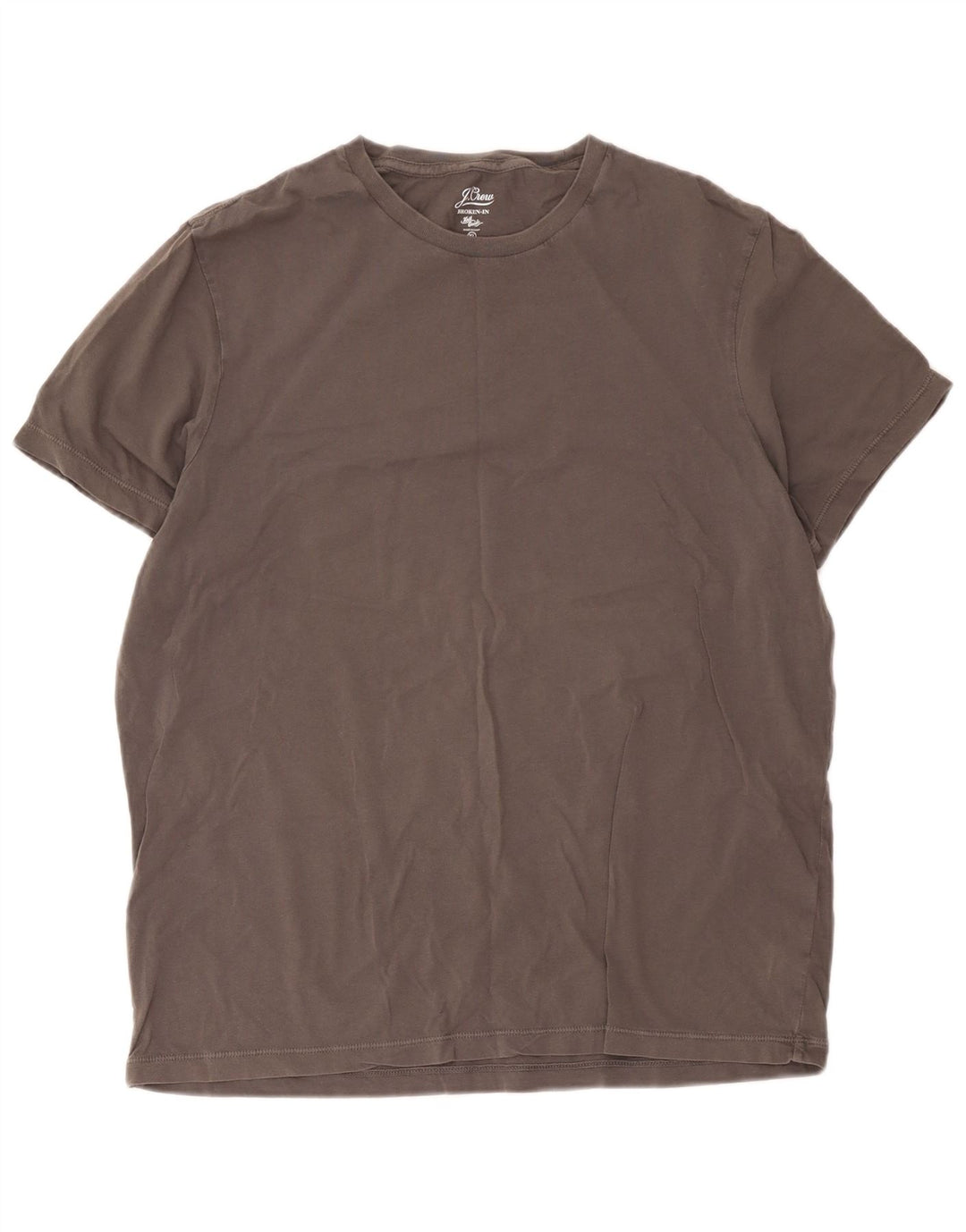 J. Crew Camiseta rota para hombre Top XL Algodón gris