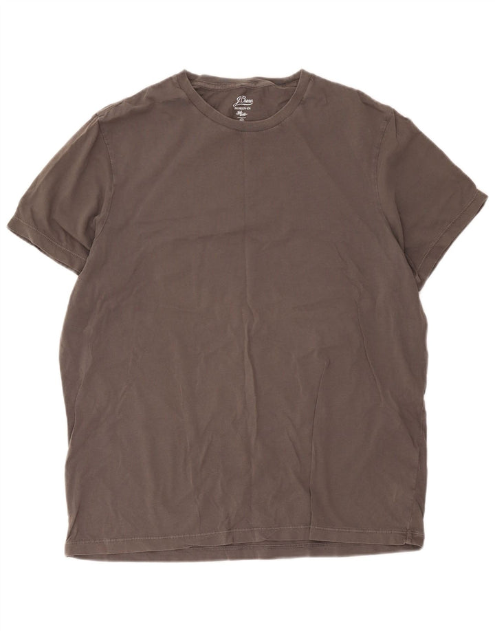 J. Crew Camiseta rota para hombre Top XL Algodón gris