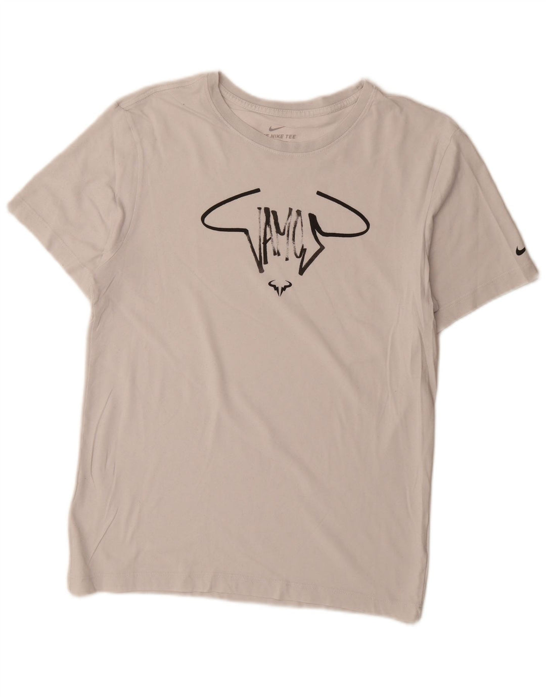 Nike Dri Fit Graphic Camiseta para hombre, talla pequeña, color blanco