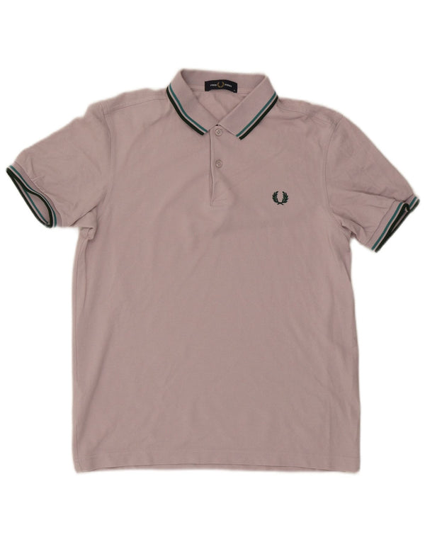 Polo Fred Perry Hombre De Algodón A Rayas Rosa Medio