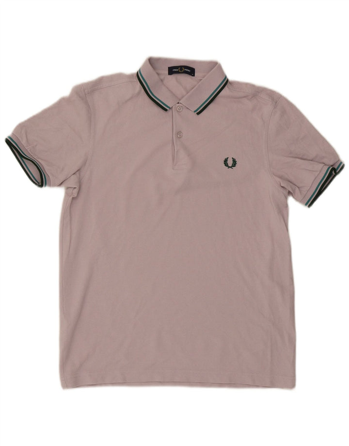Polo Fred Perry Hombre De Algodón A Rayas Rosa Medio