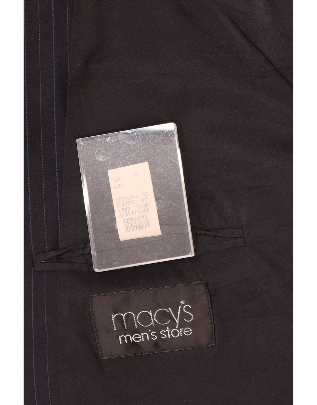 RALPH LAUREN Chaqueta tipo blazer de 2 botones para hombre IT 52 XL Lana a rayas azul marino