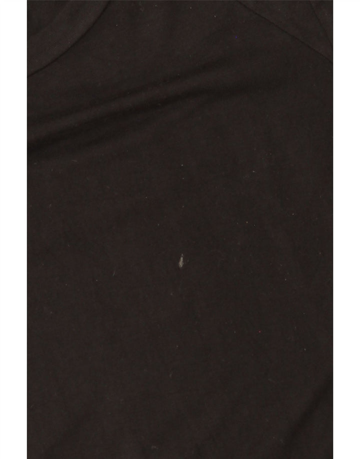 MOSSIMO Vestido largo de manga 3/4 para mujer UK 40 Small Rayón negro