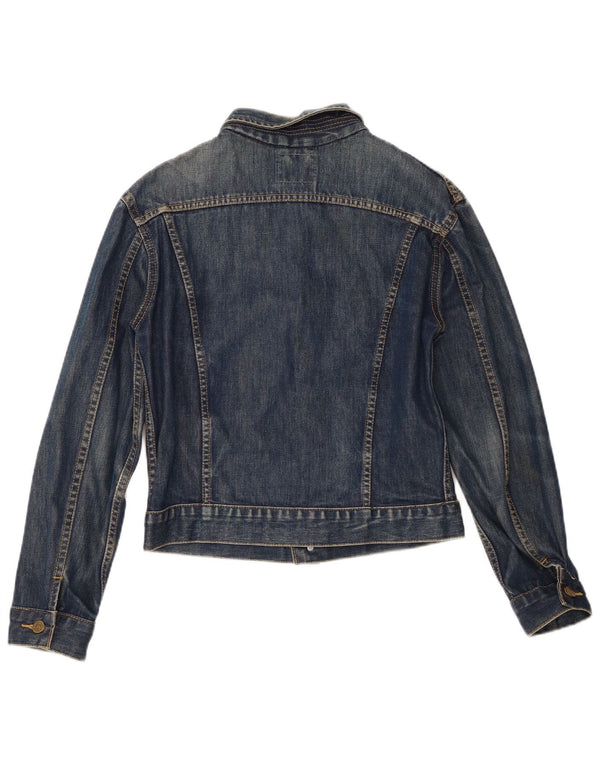 Lee Chaqueta Vaquera para Mujer UK 44 Grande Algodón Azul