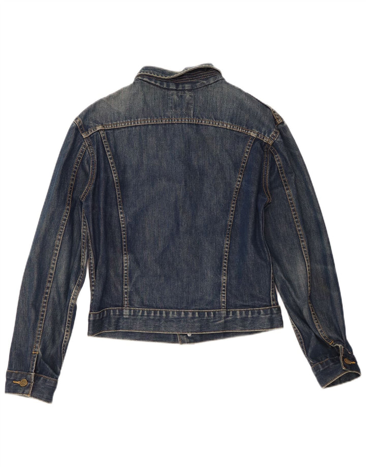 Lee Chaqueta Vaquera para Mujer UK 44 Grande Algodón Azul