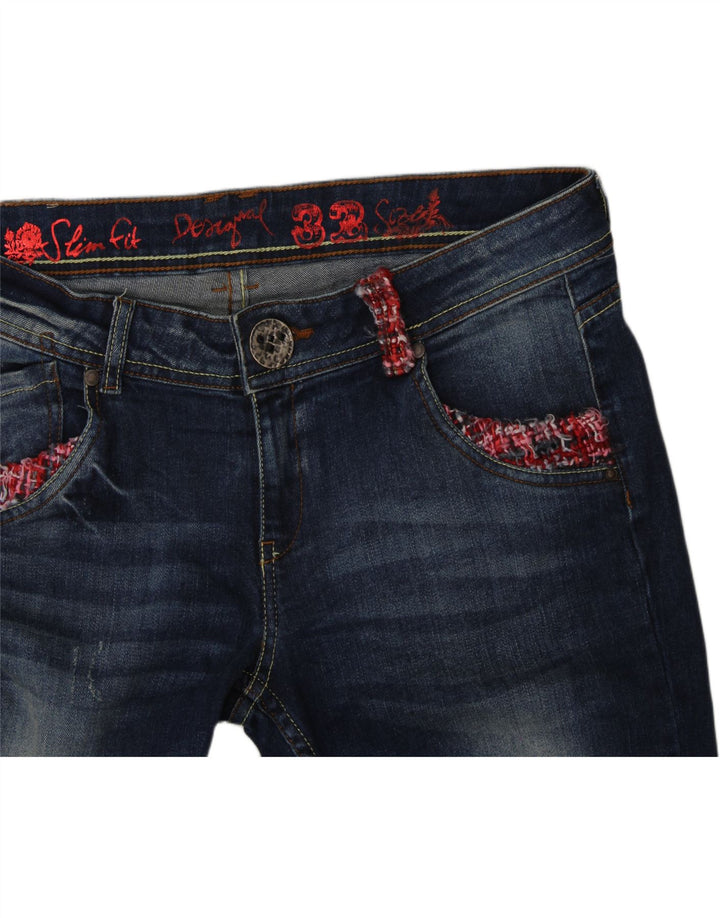 DESIGUAL Womens Joggers Slim Jeans W32 L33 Blue Vintage Desigual and Second-Hand Desigual from Messina Hembry 