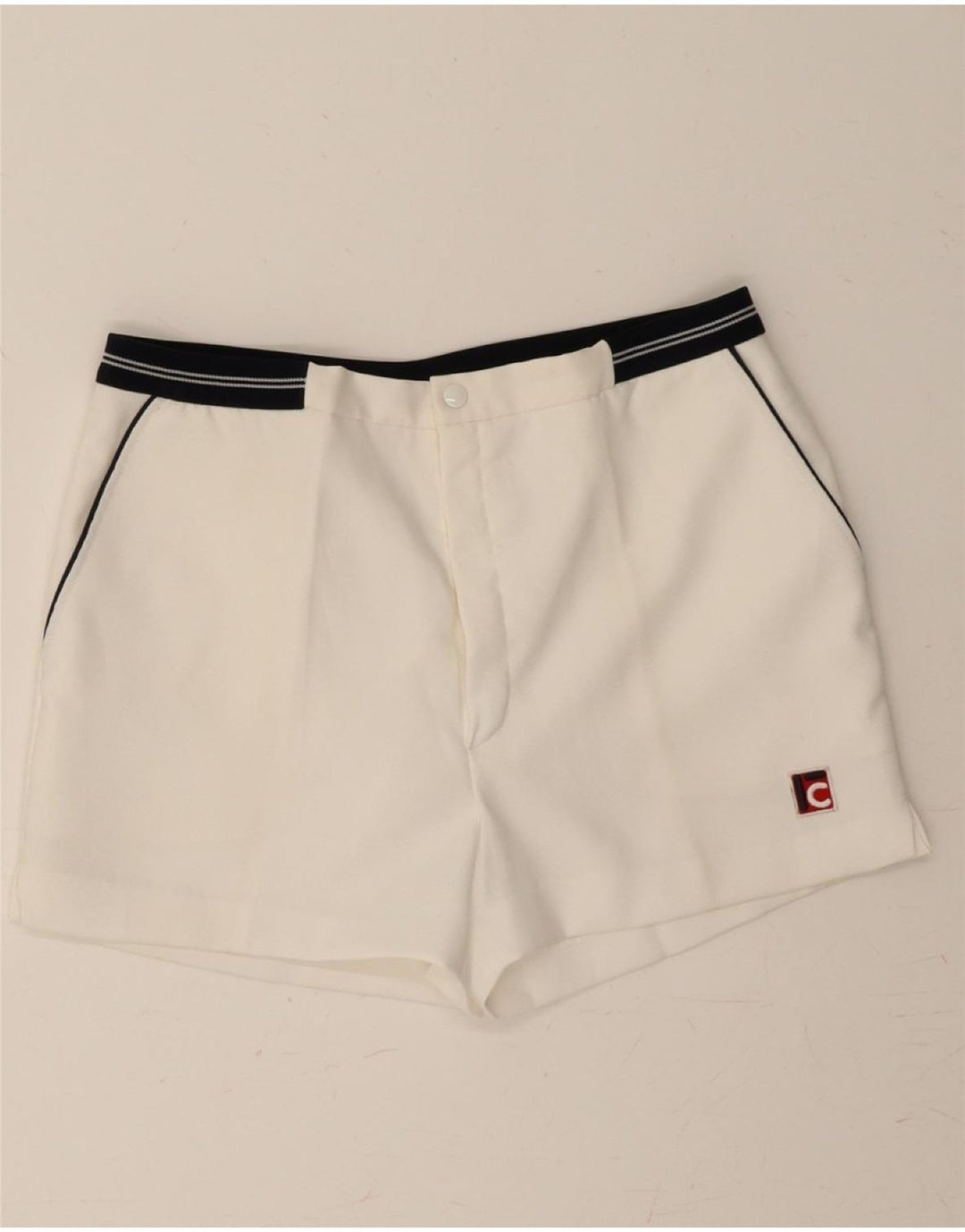 CAMPAGNOLO Womens Chino Shorts IT 50 XL W32 White Polyester Vintage Campagnolo and Second-Hand Campagnolo from Messina Hembry 
