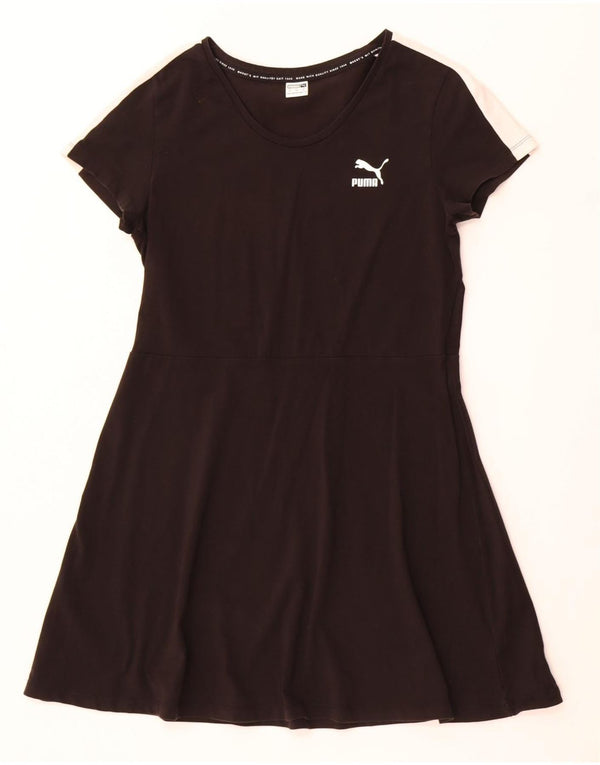 Puma Vestido estilo camiseta para mujer UK 40 XL Algodón color block negro