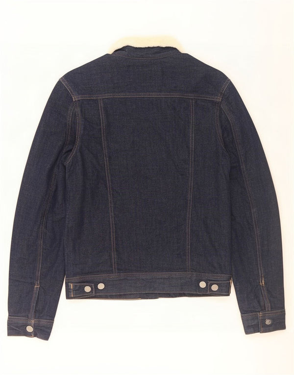Replay Chaqueta vaquera Sherpa para hombre UK 34 XS Algodón azul marino
