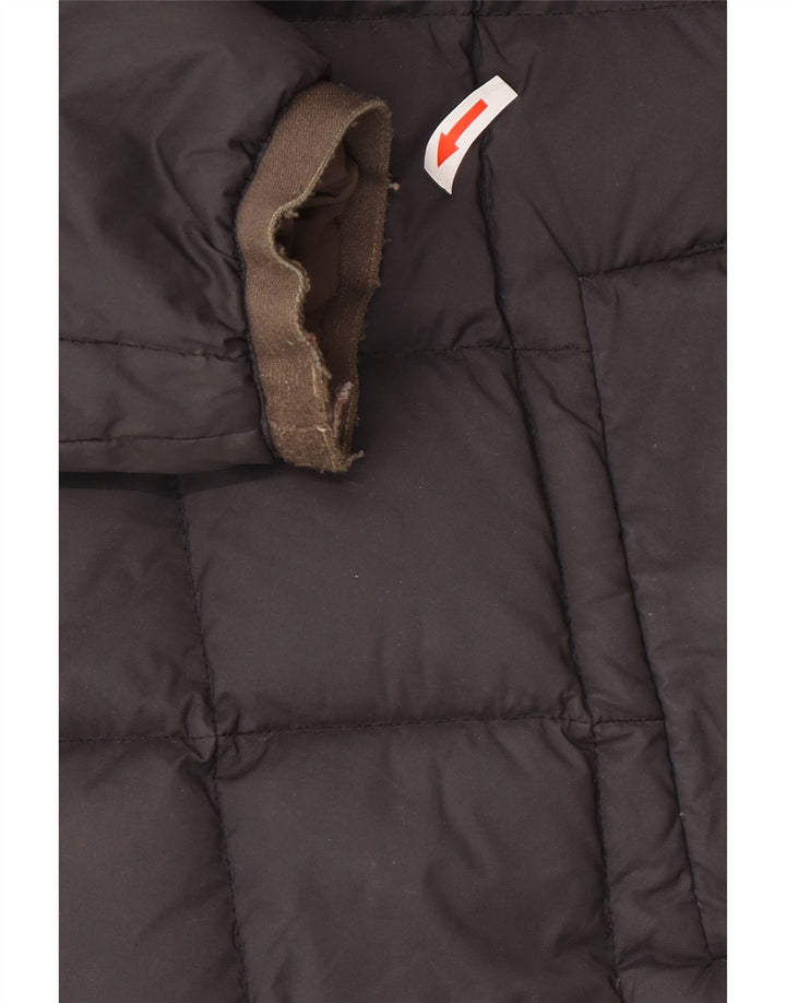 K-Way Abrigo acolchado reversible con capucha de gran tamaño para mujer UK 8 Small Negro