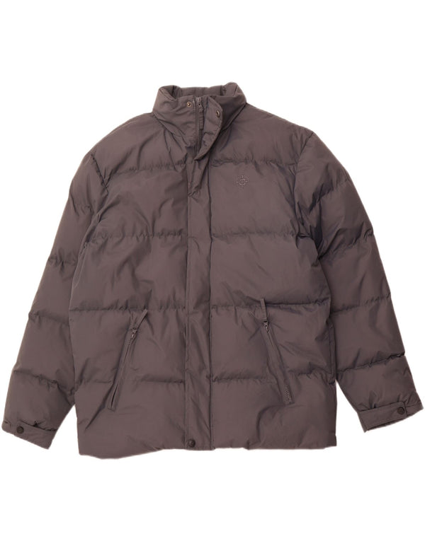 COAST GUARD Chaqueta acolchada para hombre UK 40 Grande Gris Poliéster