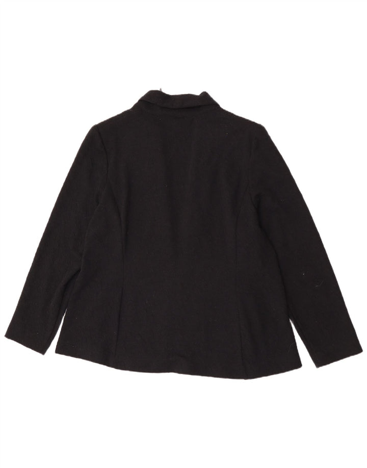 Marks & Spencer Chaqueta tipo blazer abierta para mujer UK 20 2XL Poliéster negro