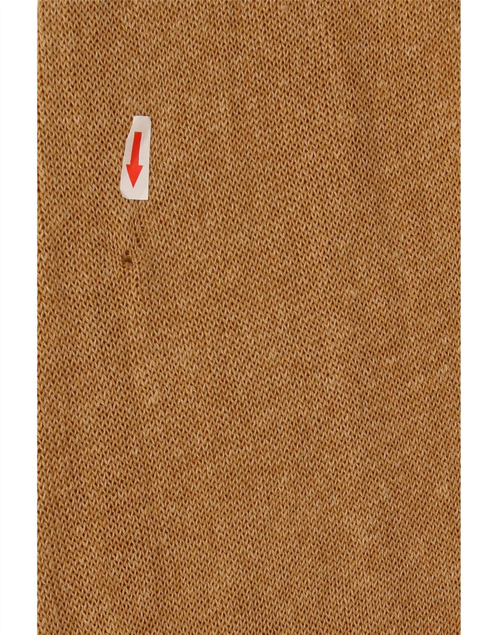 Zara Vestido Maxi Sin Mangas para Mujer UK 42 Poliéster Beige Medio
